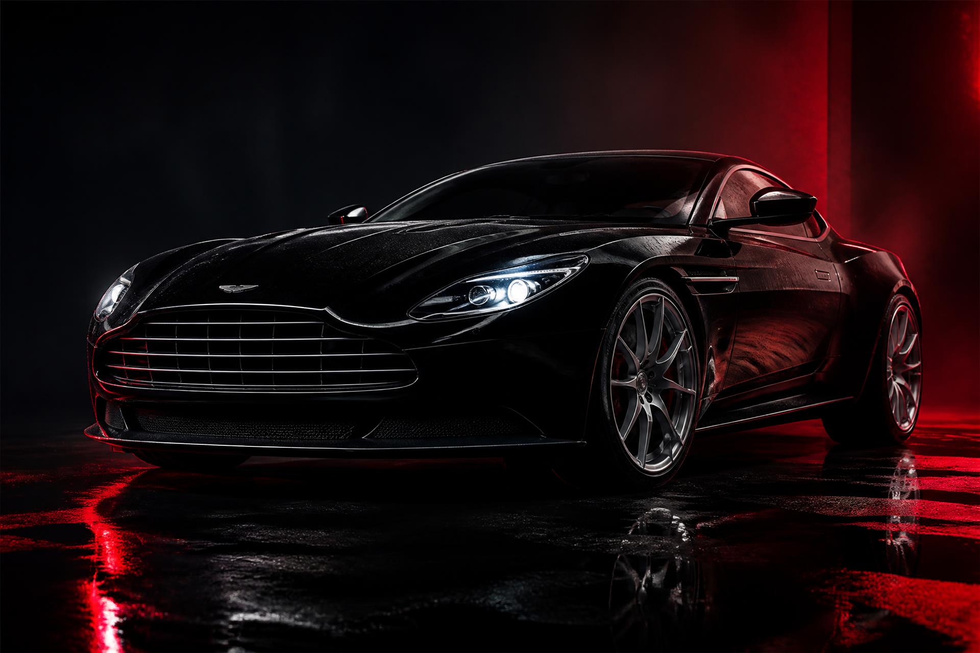 Glossy black luxury sports car detailed by RnR